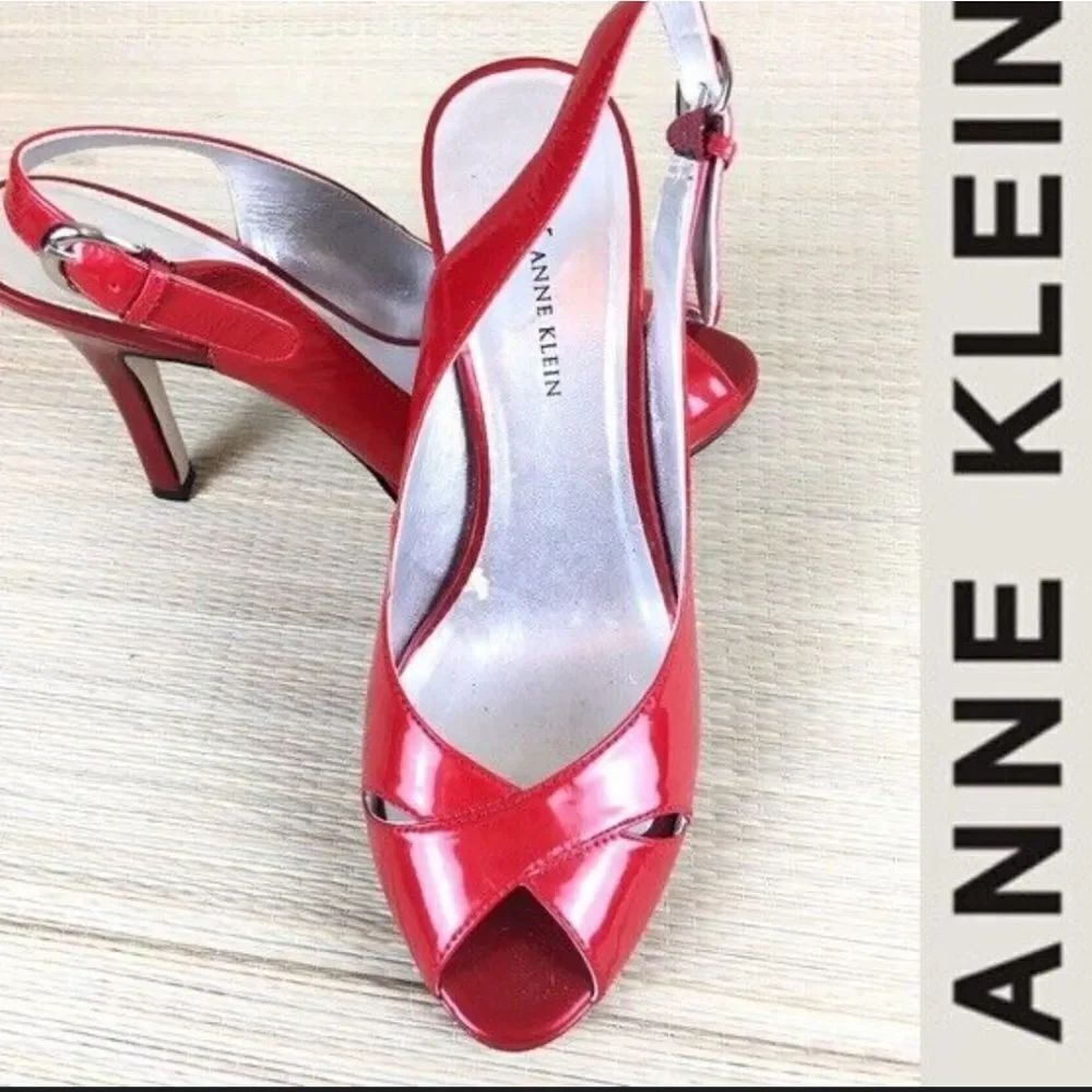 ANNE KLEIN PEEP TOE HIGH HEEL STILETTOS SANDAL